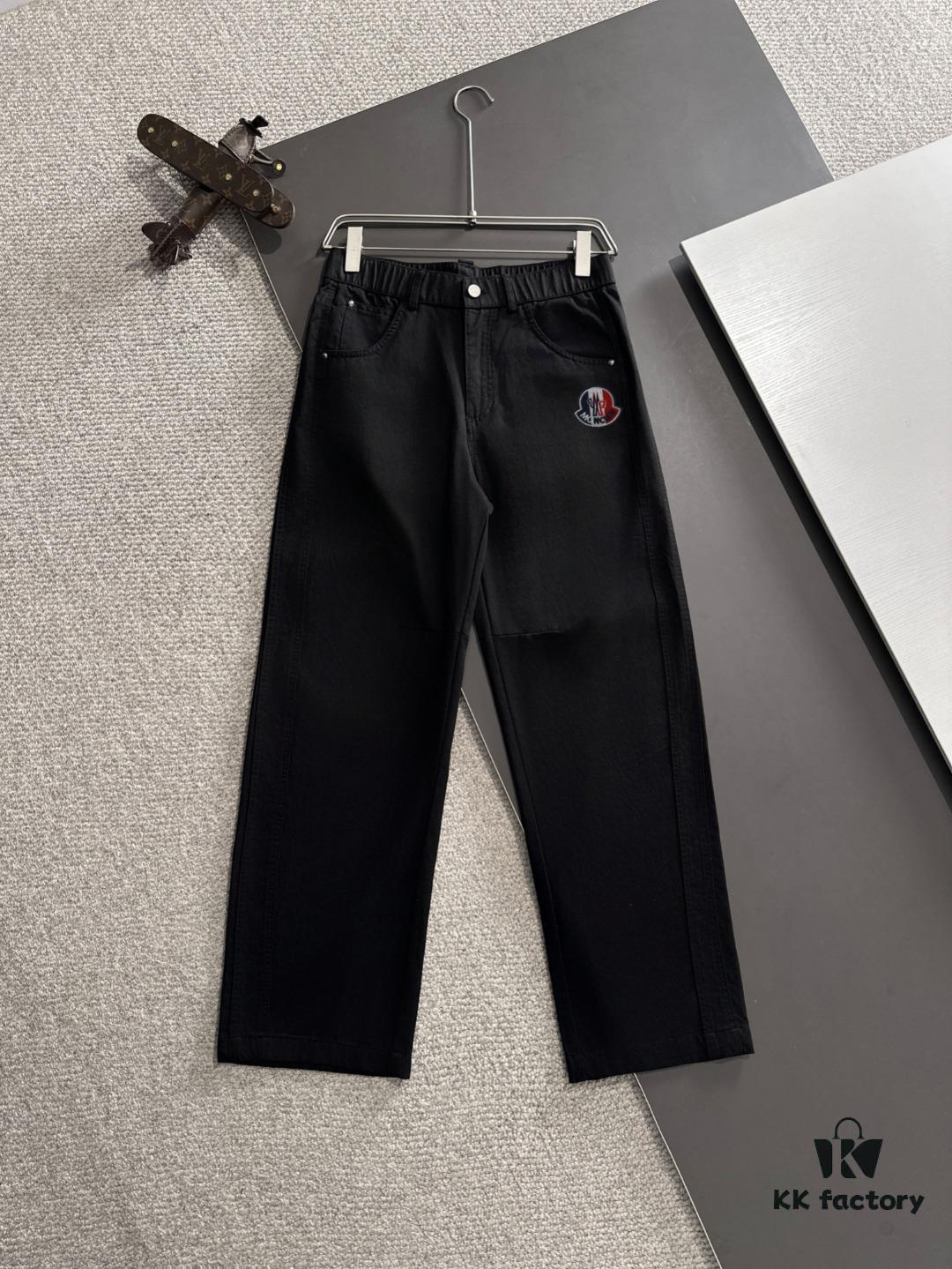 Moncler 2025 Spring and Summer New Arrival Elastic Waist Casual Pants, Thin Style Custom Counter Fabric, Highly Breathable and Comfortable, Exquisite Details, Brand-Oriented Design Concept Reflecting High Quality, Smooth and Soft Touch