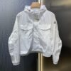 Moncle 2024 Spring/Summer New Arrival Original Order High-End Quality! Premium Windproof Fabric with Structured Texture, Adorable Youthful Sporty Style, Classic Tailcoat Design with Loose Fit, Extremely Comfortable and Breathable – Must-Have Item for Elegant Ladies