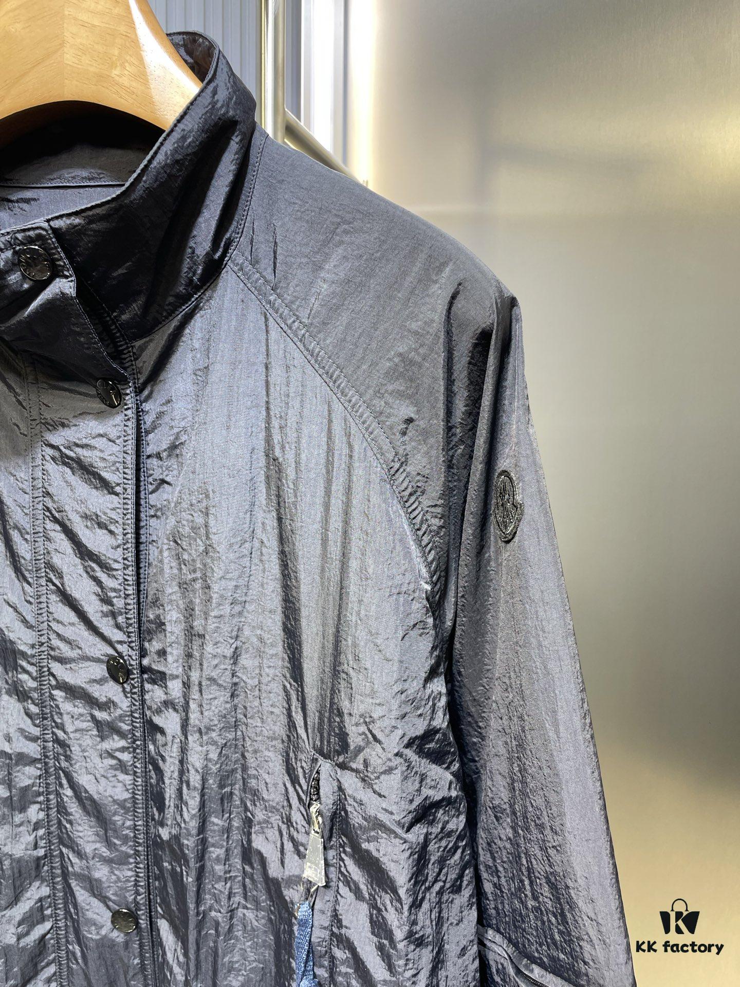 MO*CLER 2024 Spring/Summer New Arrival Detachable Sleeve Sun-Protective Windbreaker! Lightweight and Breathable Imported Memory Silk Fabric