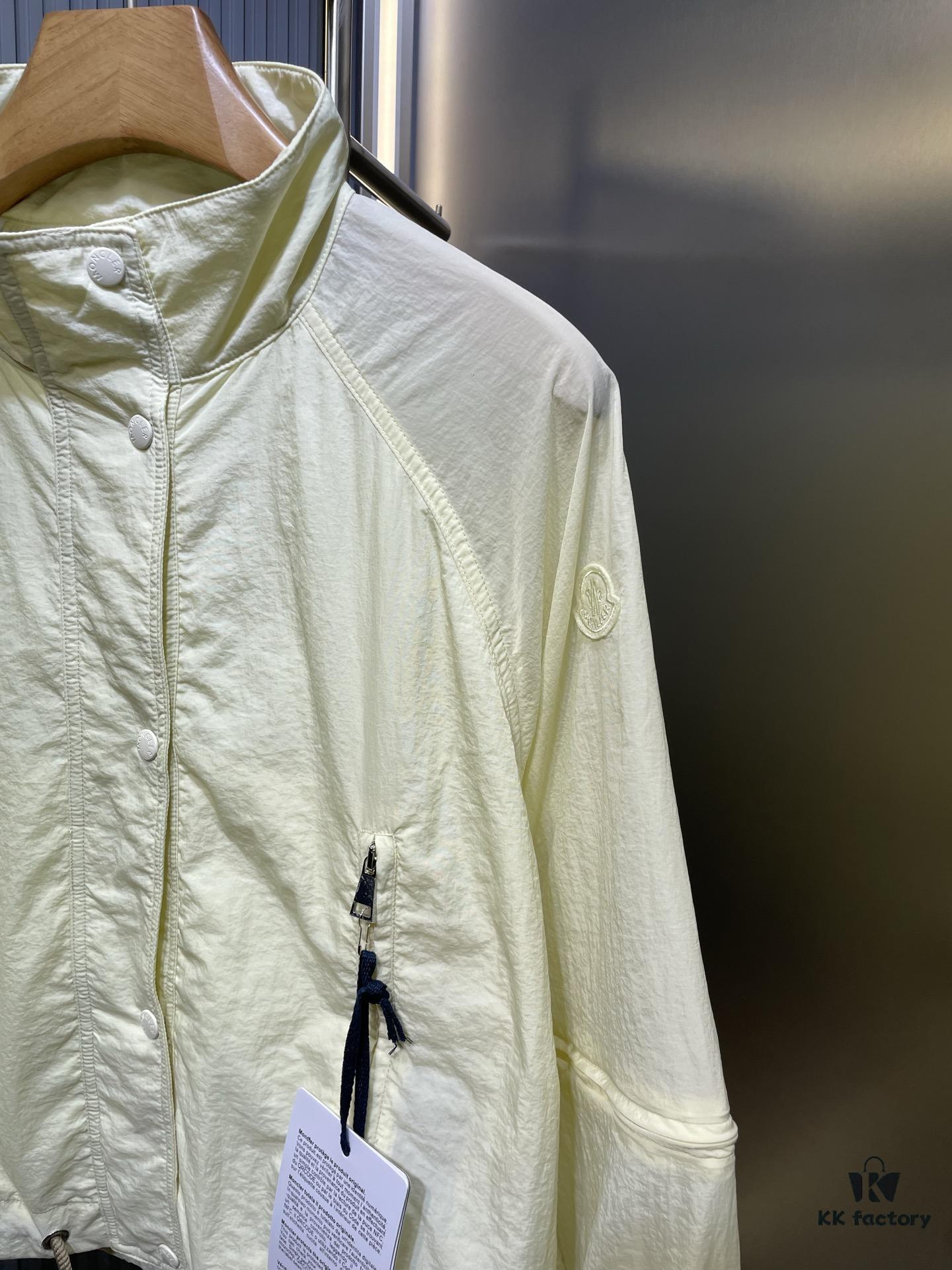 MO*CLER 2024 Spring/Summer New Arrival Detachable Sleeve Sun Protection Windbreaker! Imported Memory Silk Fabric, Lightweight and Breathable!