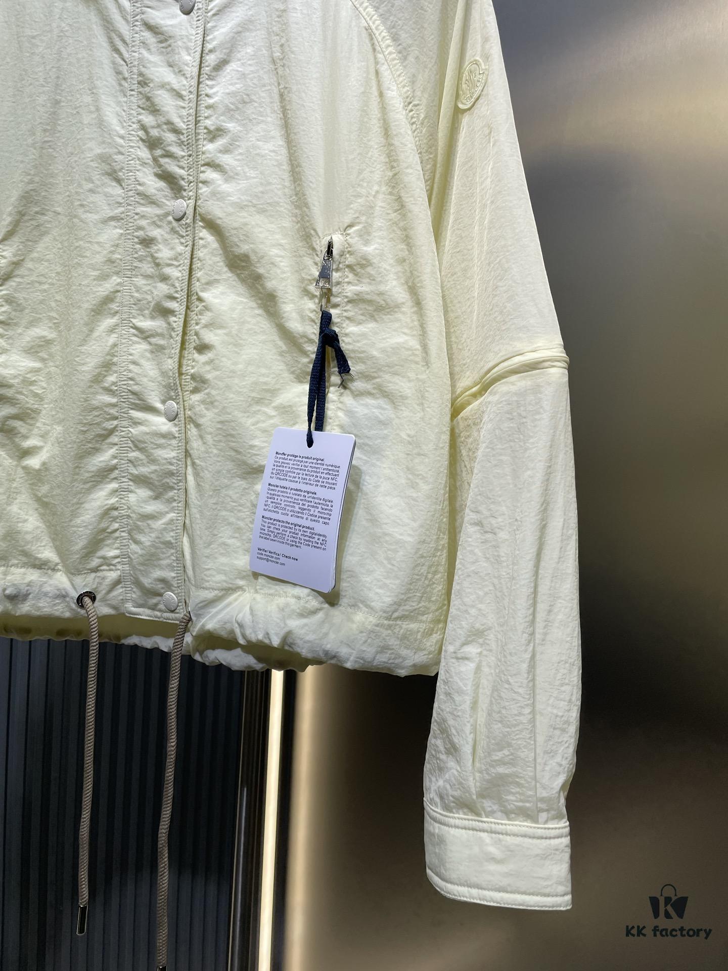 MO*CLER 2024 Spring/Summer New Arrival Detachable Sleeve Sun Protection Windbreaker! Imported Memory Silk Fabric, Lightweight and Breathable!