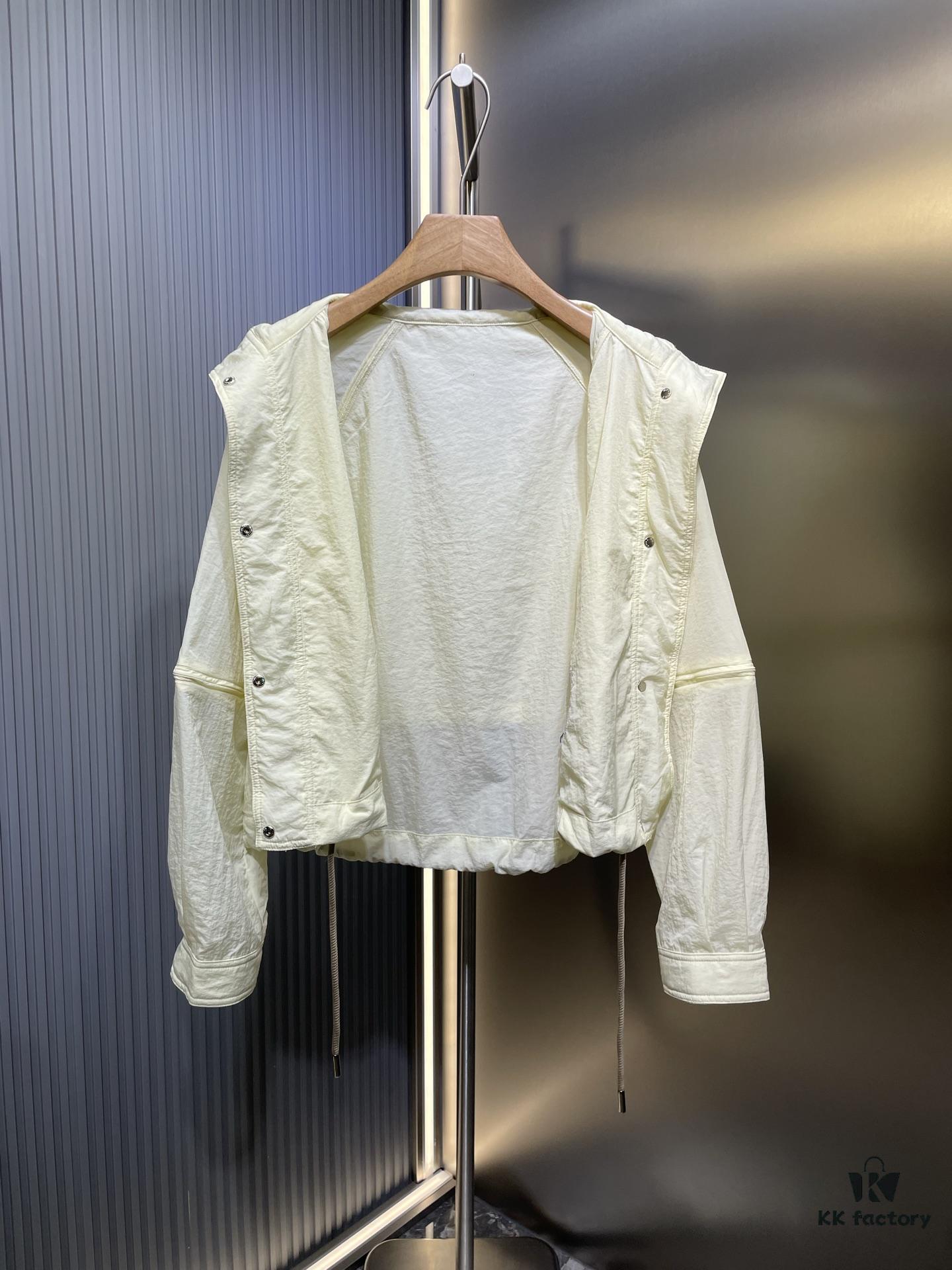 MO*CLER 2024 Spring/Summer New Arrival Detachable Sleeve Sun Protection Windbreaker! Imported Memory Silk Fabric, Lightweight and Breathable!