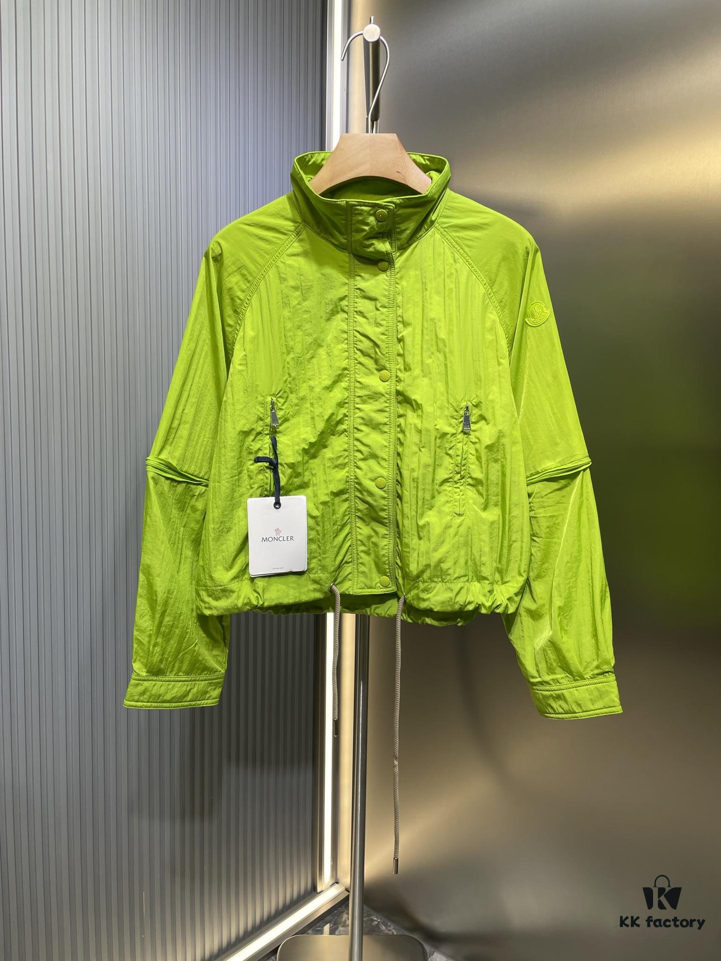 MO*CLER 2024 Spring/Summer New Arrival Detachable Sleeve Sun-Protective Windbreaker! Imported Memory Silk Fabric, Lightweight and Breathable!