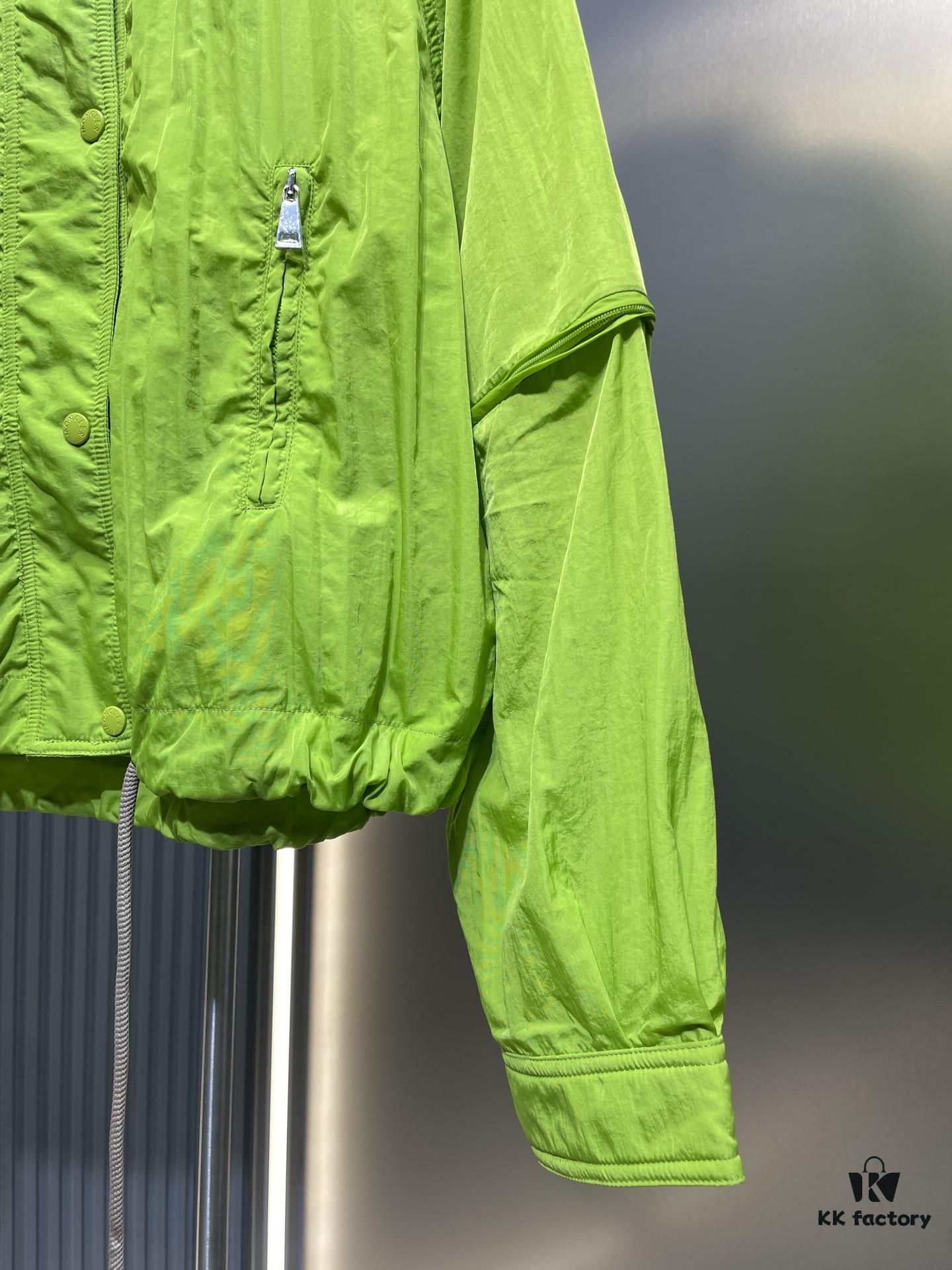 MO*CLER 2024 Spring/Summer New Arrival Detachable Sleeve Sun-Protective Windbreaker! Imported Memory Silk Fabric, Lightweight and Breathable!