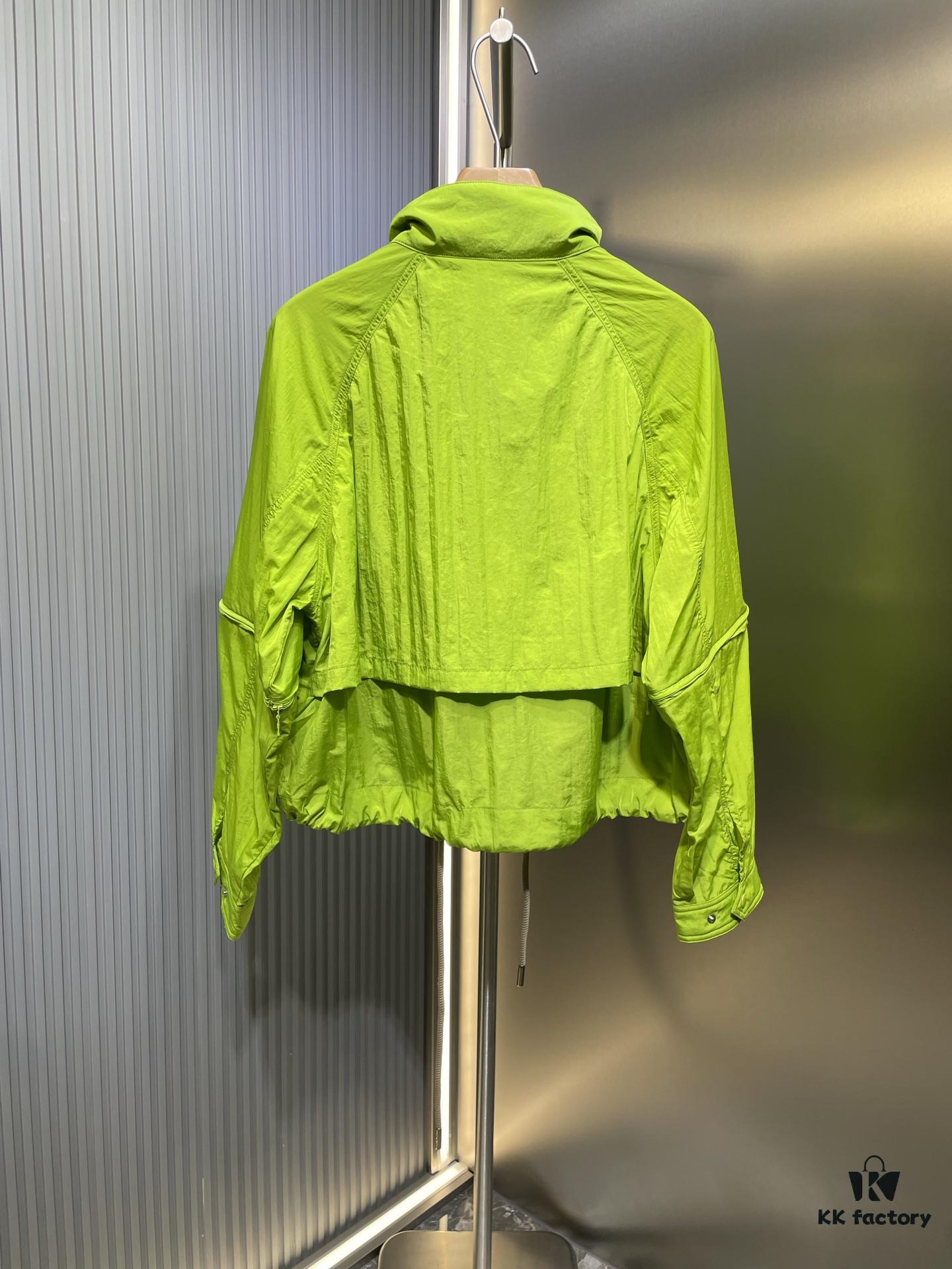MO*CLER 2024 Spring/Summer New Arrival Detachable Sleeve Sun-Protective Windbreaker! Imported Memory Silk Fabric, Lightweight and Breathable!