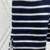 Moncler 25SS New Navy Blue Striped T-Shirt Polo Shirt with Brand Embroidery on Chest, High Version!