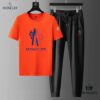 MONCLER 2025 Official Website Same Style Summer Men's Double Mercerized High-Quality Suit, Imported Premium Fabric, Trendy and Versatile Fashion Statement