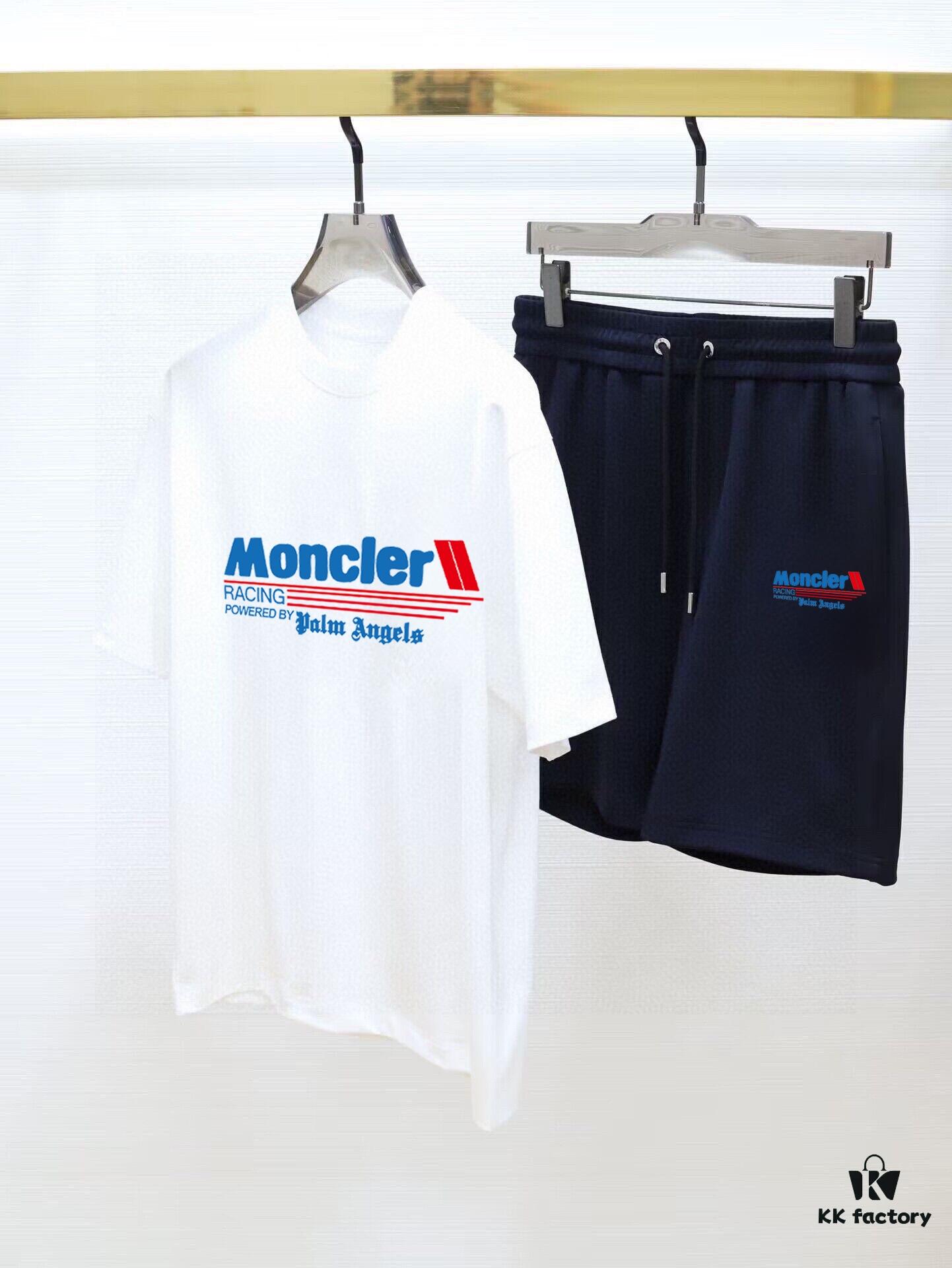 MONCLER Men's 2025 New Short Sleeve T-Shirt and Shorts Set, High-End Version, Soft and Comfortable Fabric, Three-Dimensional Tailoring for a Perfect Fit