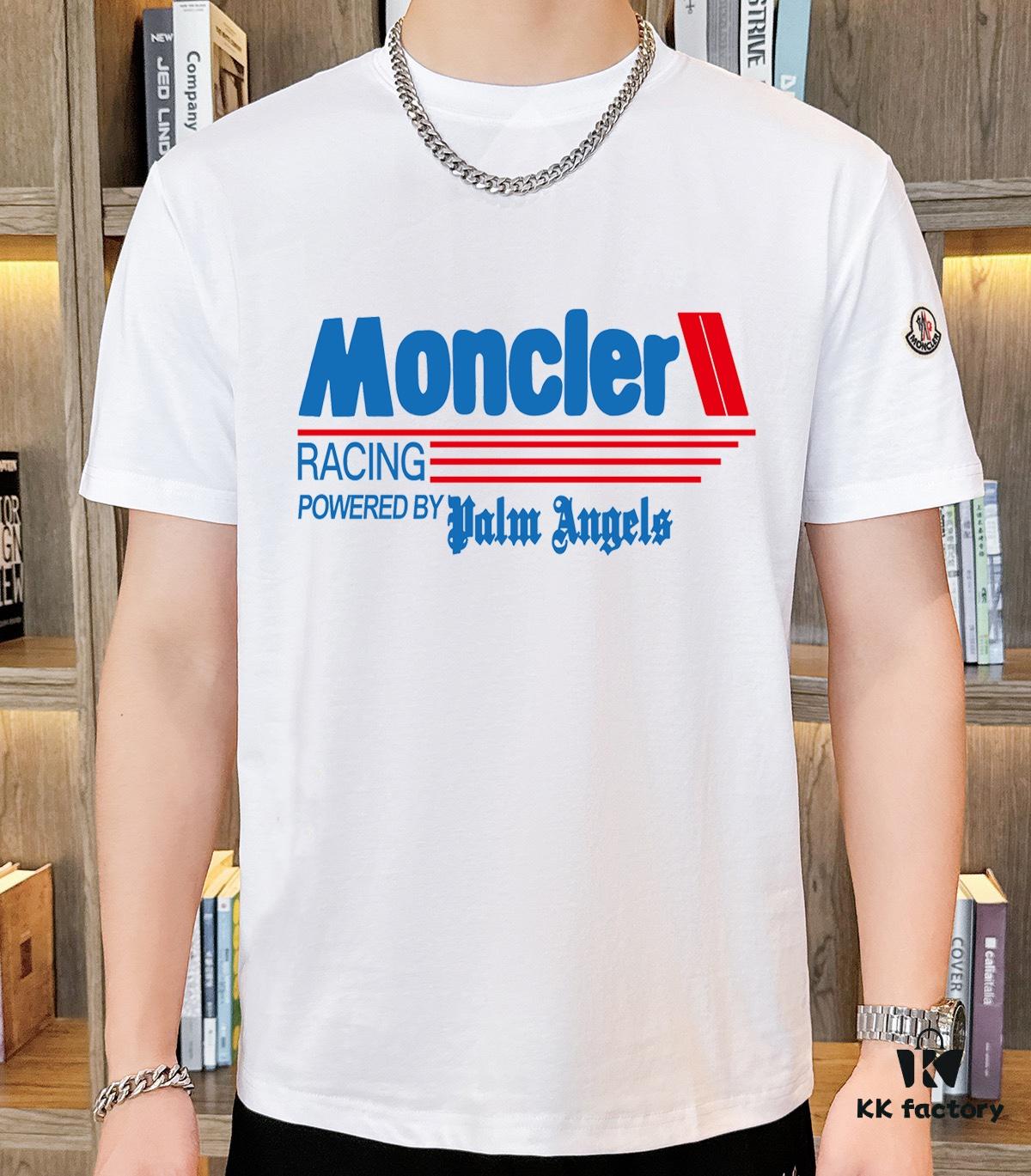 MONCLER 2025 Official Website Same Style Summer Men's Double Mercerized High-Quality Set Using Imported Original Fabric, Trendy Fashion Style, Versatile Bestseller