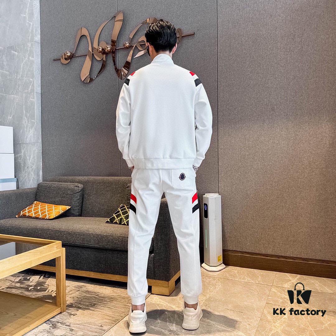 MONCLER Men's 2025 New Arrival Cardigan Hoodie Set, Premium Tencel Roman Cotton Blend, Natural Comfort and Elegant Design