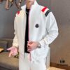 MONCLER Men's 2025 New Arrival Cardigan Hoodie Set, Premium Tencel Roman Cotton Blend, Natural Comfort and Elegant Design