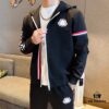MONCLER Official Version 2025 New Arrival Cardigan Sweatshirt Set, Premium Tencel Roman Cotton, Natural Comfort and Elegant Design