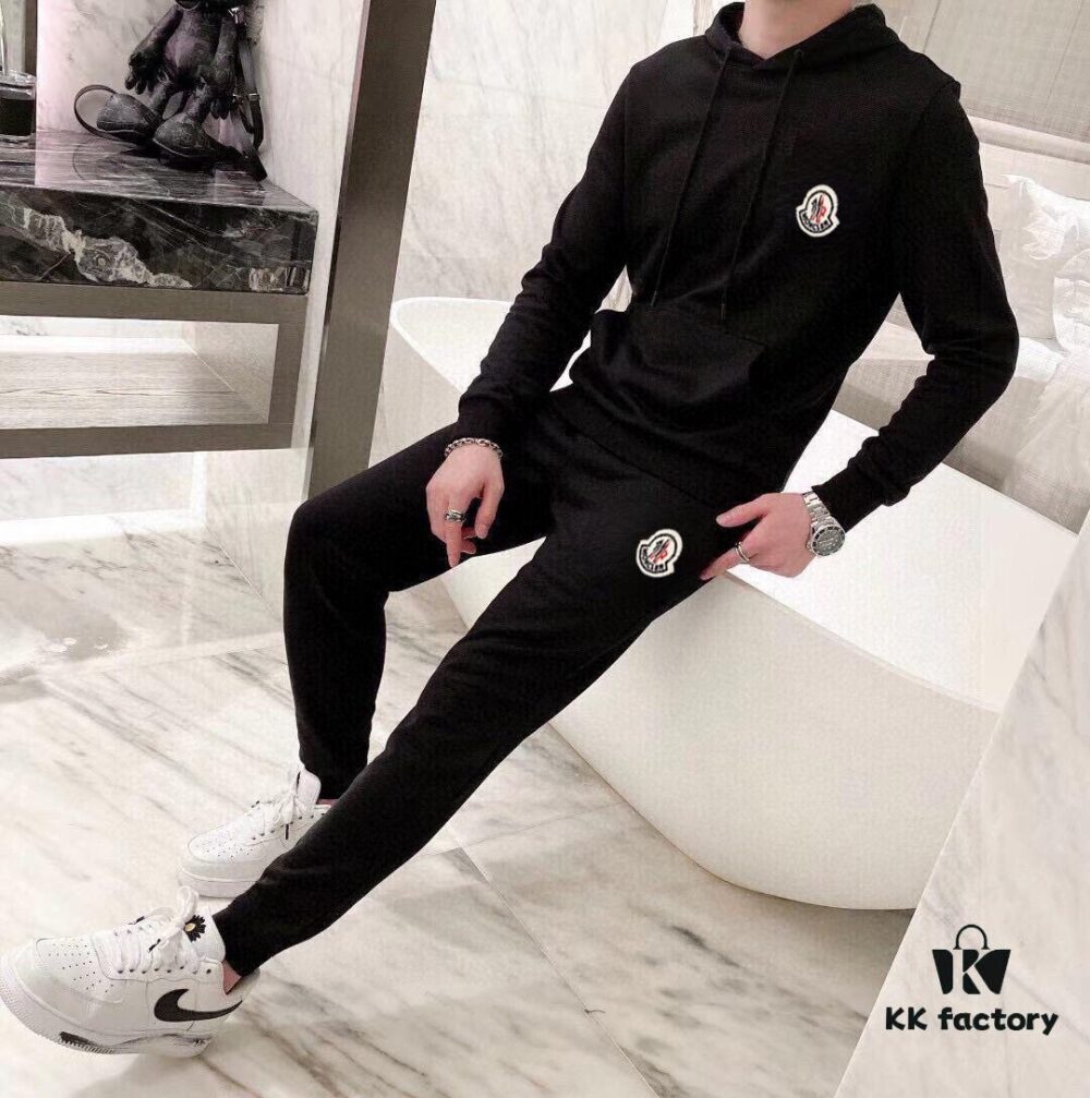 MONCLER Hoodie Set – Premium 100% Natural Roman Cotton, Elegant and Comfortable Fit, Original Factory Craftsmanship