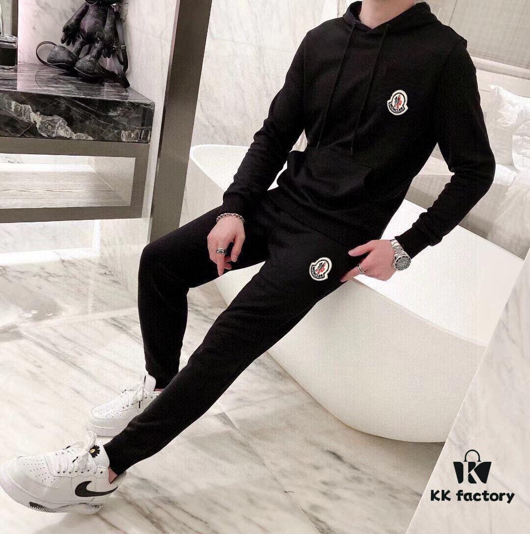 MONCLER Hoodie Set – Premium 100% Natural Roman Cotton, Elegant and Comfortable Fit, Original Factory Craftsmanship