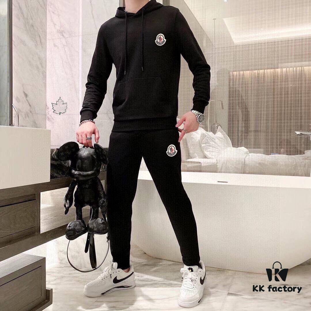MONCLER Hoodie Set – Premium 100% Natural Roman Cotton, Elegant and Comfortable Fit, Original Factory Craftsmanship
