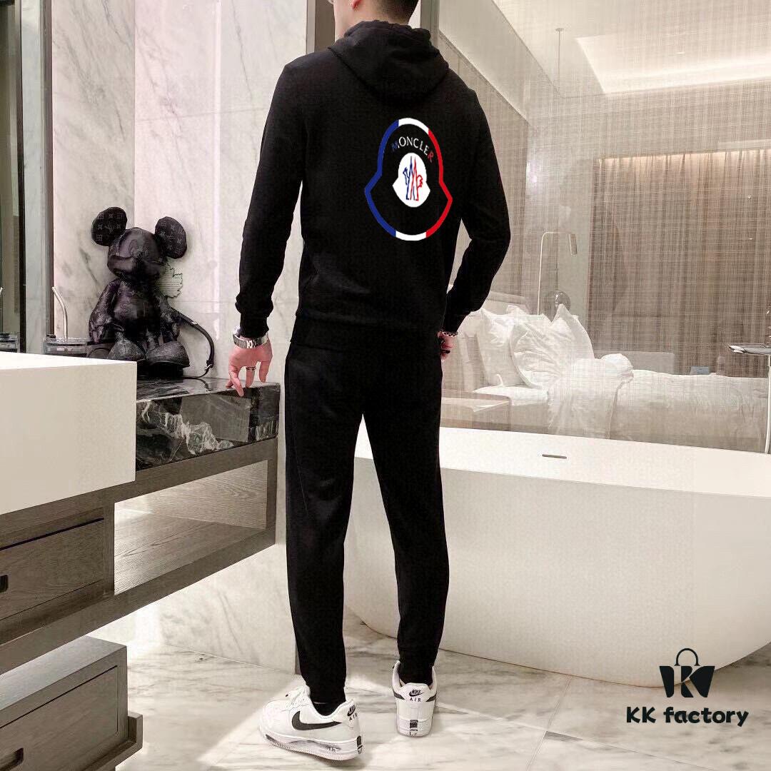 MONCLER Hoodie Set – Premium 100% Natural Roman Cotton, Elegant and Comfortable Fit, Original Factory Craftsmanship