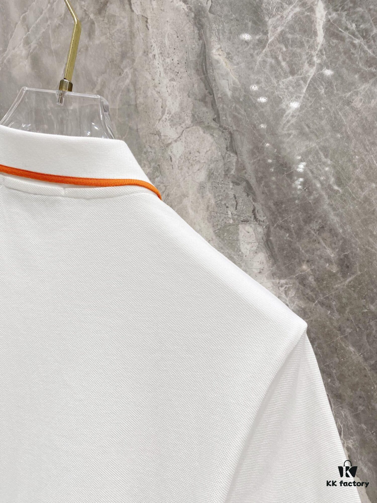 Hermes 25SS Classic H Embroidered Short-Sleeve Polo Shirt