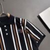 High-Quality Hermès 2025 Spring/Summer New Men's Notched Collar Short-Sleeve T-Shirt
