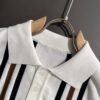 High-Quality Hermès 2025 Spring/Summer New Men's Notched Collar Short-Sleeve T-Shirt