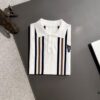 High-Quality Hermès 2025 Spring/Summer New Men's Notched Collar Short-Sleeve T-Shirt