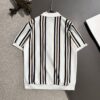 High-Quality Hermès 2025 Spring/Summer New Men's Notched Collar Short-Sleeve T-Shirt