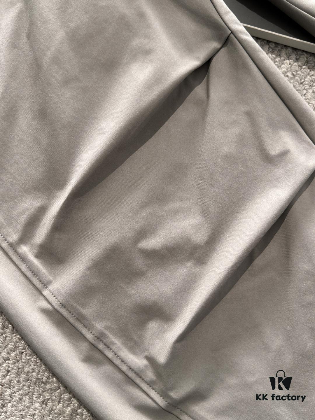 Hermes 2025 Spring and Summer New Elastic Waist Casual Pants, Lightweight Custom Counter Fabric, Breathable and Comfortable, Exquisite Details, Brand Design Concept, High Quality, Soft and Smooth Touch