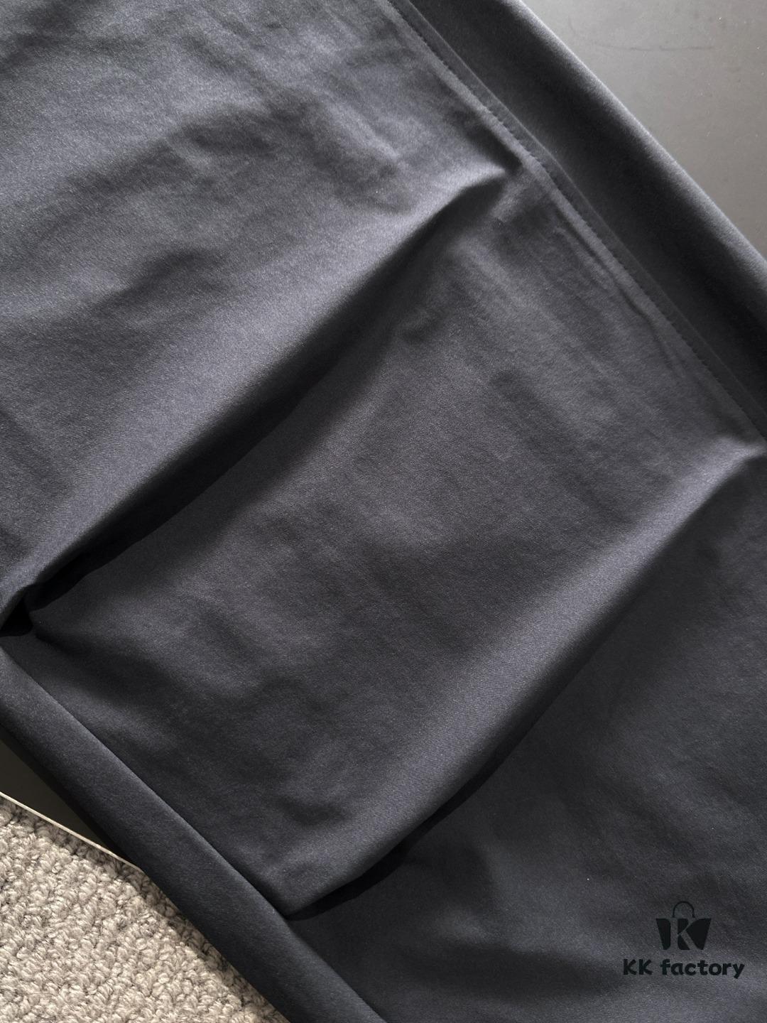 Hermes 2025 Spring/Summer New Elastic Waist Casual Pants, Lightweight Custom Counter Fabric, Breathable and Comfortable, Exquisitely Designed with Brand Elements, Soft and Smooth Texture, Excellent Fit and Tailoring