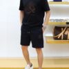 HERMES Men's Short-Sleeve T-Shirt and Shorts Set, 2025 New Arrival, Official Website Synchronized Release, High-End Version Available, Exquisitely Soft and Comfortable Fabric, Three-Dimensional Tailoring for Superior Fit