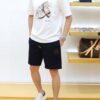 HERMES Men's Short-Sleeve T-Shirt and Shorts Set, 2025 New Arrival, Official Website Synchronized Release, High-End Version Available, Exquisitely Soft and Comfortable Fabric, Three-Dimensional Tailoring for Superior Fit