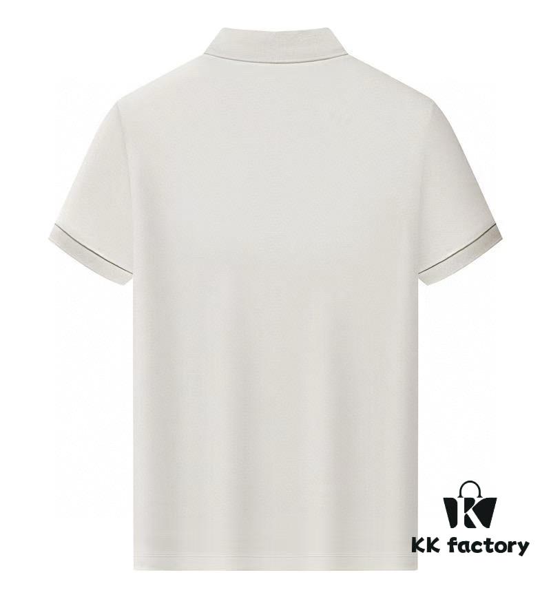 Hermes [Strong] Summer New Arrival T-Shirt Collar Short-Sleeve Polo Shirt, Counter Custom Fabric with High Breathability and Comfort, Material: 71.6% Cotton, 25.3% Polyester Fiber, 3.1% Spandex