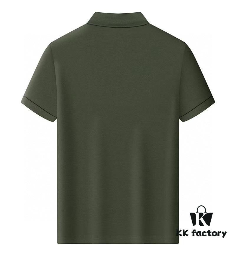Hermes [Strong] Summer New Arrival T-Shirt Collar Short-Sleeve Polo Shirt, Counter Custom Fabric with High Breathability and Comfort, Material: 71.6% Cotton, 25.3% Polyester Fiber, 3.1% Spandex