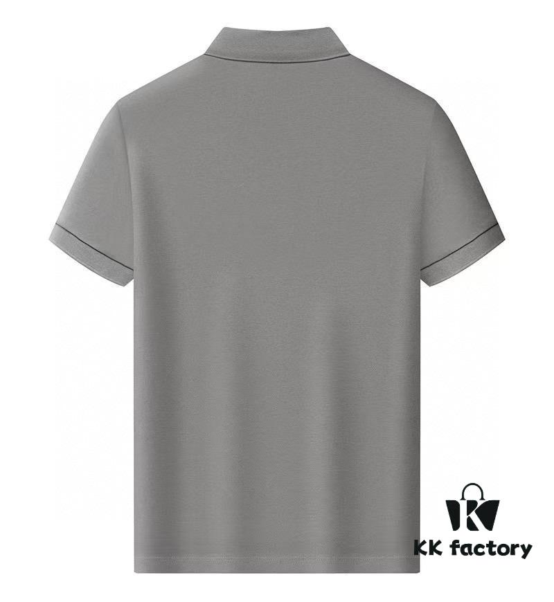 Hermes [Strong] Summer New Arrival T-Shirt Collar Short-Sleeve Polo Shirt, Counter Custom Fabric with High Breathability and Comfort, Material: 71.6% Cotton, 25.3% Polyester Fiber, 3.1% Spandex