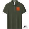 Hermès Summer New Arrival Polo Shirt with Turn-down Collar, Short Sleeve Unisex T-shirt, Premium Custom Fabric for High Breathability and Comfort, Material: 71.6% Cotton, 25.3% Polyester, 3.1% Spandex