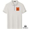 Hermès Summer New Arrival Polo Shirt with Turn-down Collar, Short Sleeve Unisex T-shirt, Premium Custom Fabric for High Breathability and Comfort, Material: 71.6% Cotton, 25.3% Polyester, 3.1% Spandex