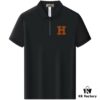 Hermes Summer New Arrival Polo Shirt Men's and Women's Short Sleeve Turn-down Collar T-Shirt, Counter Custom Fabric, Highly Breathable and Comfortable, Material: 71.6% Cotton, 25.3% Polyester, 3.1% Spandex