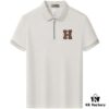 Hermès Summer New Arrival Polo Shirt with Collar, Short Sleeve, Premium Custom Fabric, Breathable and Comfortable, 71.6% Cotton, 25.3% Polyester, 3.1% Elastane