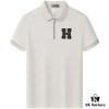 Hermès Summer New Arrival Polo Shirt with Collar, Short Sleeve, Premium Cotton Blend Fabric, Breathable and Comfortable