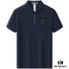 Hermès Summer New Arrival Polo Shirt with Collar, Short Sleeve, Premium Cotton Blend Fabric, Breathable and Comfortable