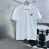 Hermes Summer New Arrival Polo Shirt with Collar, Short Sleeve, Premium Custom Fabric, Breathable and Comfortable, Exquisite Design with Brand Elements, Soft and Smooth Texture, Leisure Cut with Excellent Fit