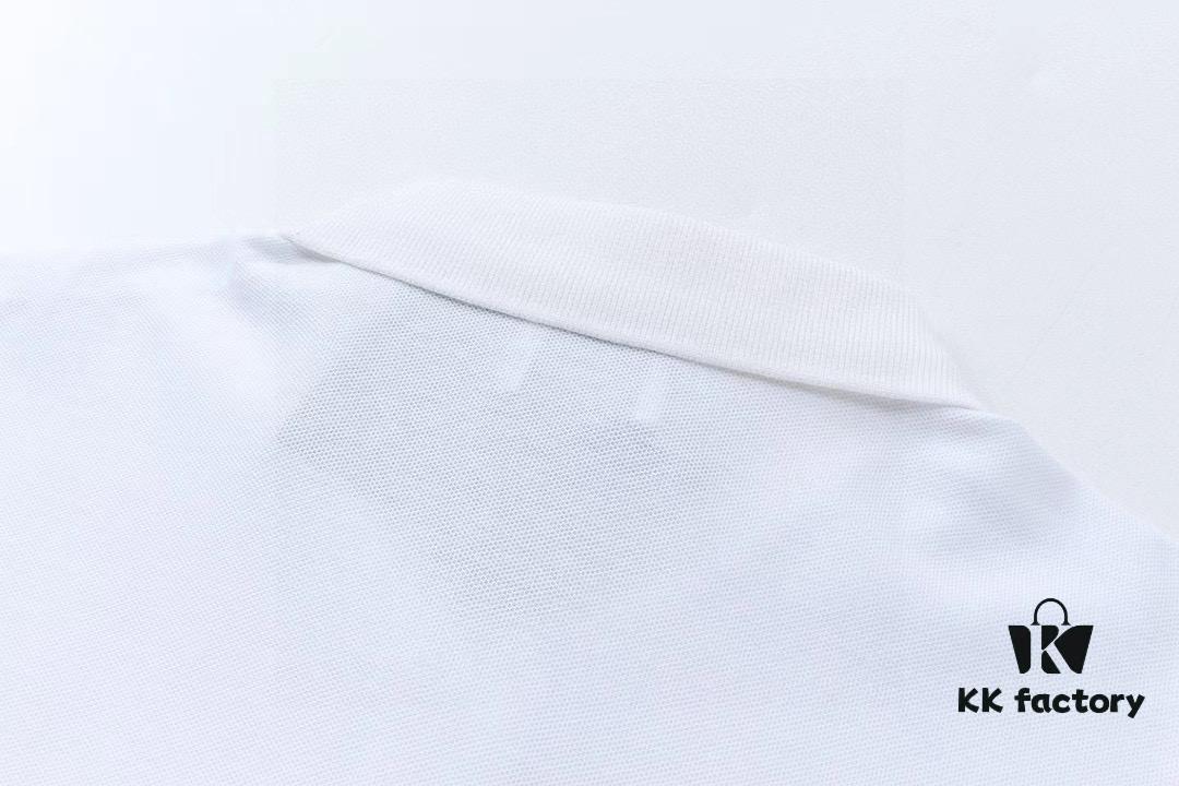 Hermes Summer New Arrival Polo Shirt with Collar, Short Sleeve, Premium Custom Fabric, Breathable and Comfortable, Exquisite Design with Brand Elements, Soft and Smooth Texture, Leisure Cut with Excellent Fit