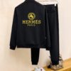 HERMES (Gospel for the Plus-Size) New 2025 Best-Selling Knit Cardigan Sweatshirt Set – Official Website Original Version, Premium Natural Roman Cotton 100%, Elegant and Comfortable Unisex Wear