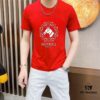 HERMES Men's Casual Short-Sleeve T-Shirt, 2025 Spring/Summer New Arrival, Premium Logo Embroidery, High-End Imported Silk-Cotton Fabric, Stylish and Versatile Design