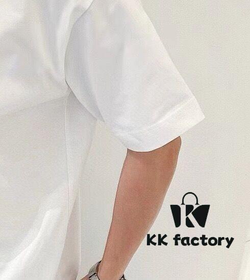 HERMES Men's Casual Short-Sleeve T-Shirt, 2025 Spring/Summer New Arrival, Premium Logo Embroidery, High-End Imported Silk-Cotton Fabric, Stylish and Versatile Design