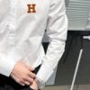 Hermès-inspired Long Sleeve Shirt, Ergonomic Three-dimensional Tailoring, Natural Slim Fit, Hidden Placket Design, Premium Cotton Bamboo Fiber Fabric, Exquisite Craftsmanship, Elegant and Fashion-forward