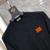 Hermes 25SS Wool Long-Sleeve Base Layer Top, Italian Original Factory Order Channel, Highly Individual and Sophisticated Style, Chest Logo Design