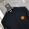 Hermes 25SS Wool Long-Sleeve Base Layer Top, Italian Original Factory Order Channel, Highly Individual and Sophisticated Style, Front Logo Design