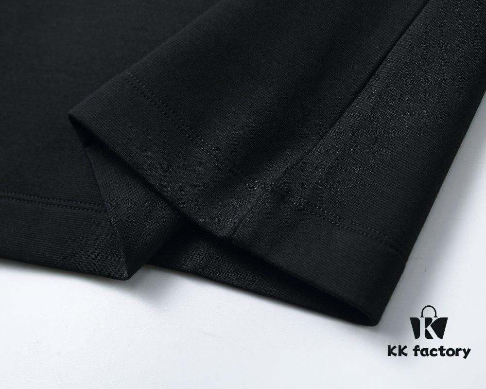 Hermès🔥 Latest Custom Notched Collar Long Sleeve T-Shirt Polo, 3D Tailoring, Slim Fit, High-Quality Imported Fabric, Factory Direct, Premium Craftsmanship