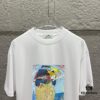 Hermes 2025 Spring/Summer New Arrival Sky Sea Freedom Boat Print Custom Double Gauze Plain Cotton Short Sleeve T-Shirt Unisex