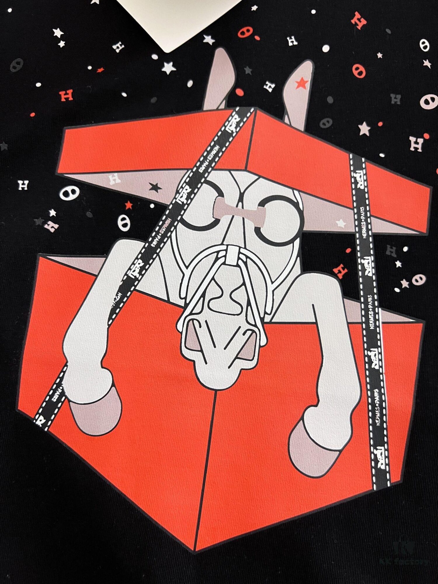 Hermes 2025 Latest Print Short Sleeve T-Shirt, High-Quality Cabinet Original Order Short Sleeve, Top-Tier Craftsmanship with Imported Fabric, Premium Cabinet-Grade Screen Printing Design