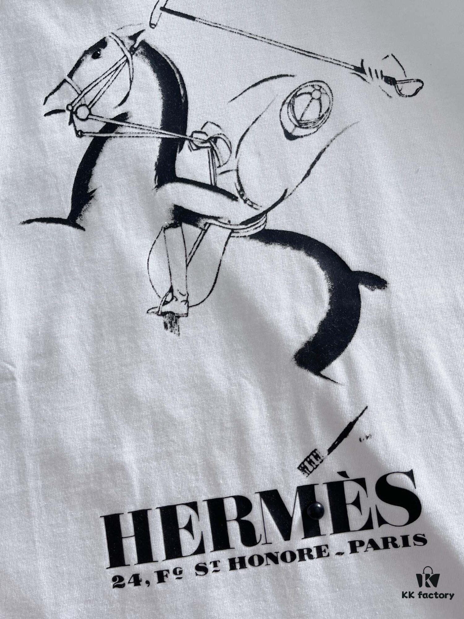Hermes 2025 Latest Print Short Sleeve T-Shirt, High-Quality Cabinet Original Order, Top-Tier Craftsmanship with Imported Fabric